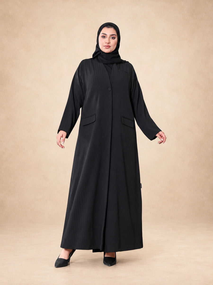High neck Pocket Abaya