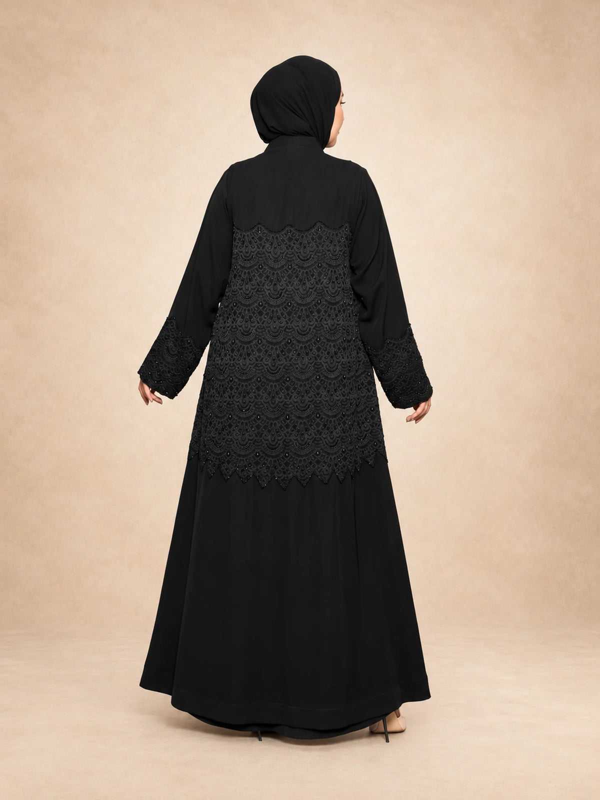 High neck Occasion Abaya
