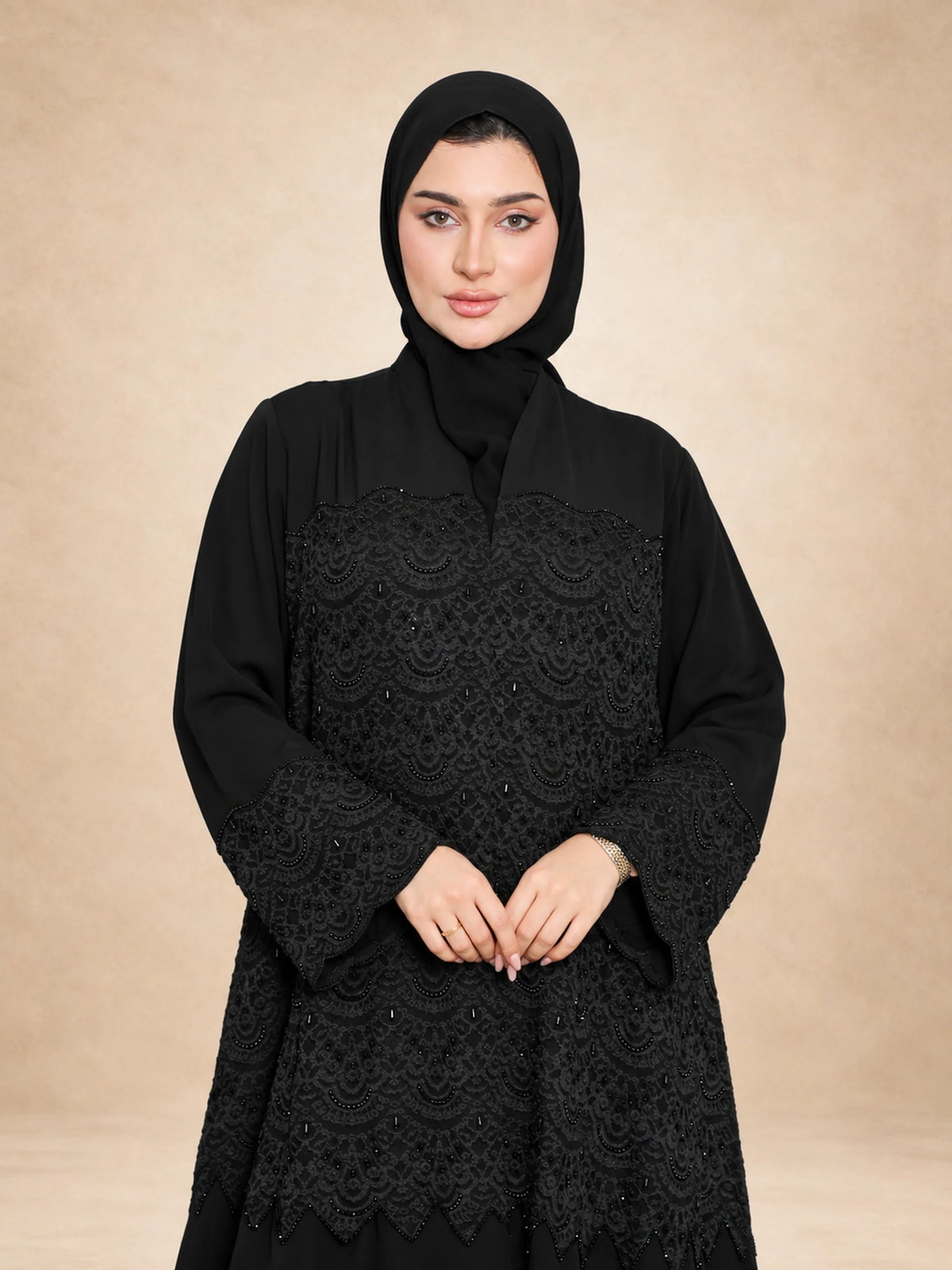 High neck Occasion Abaya
