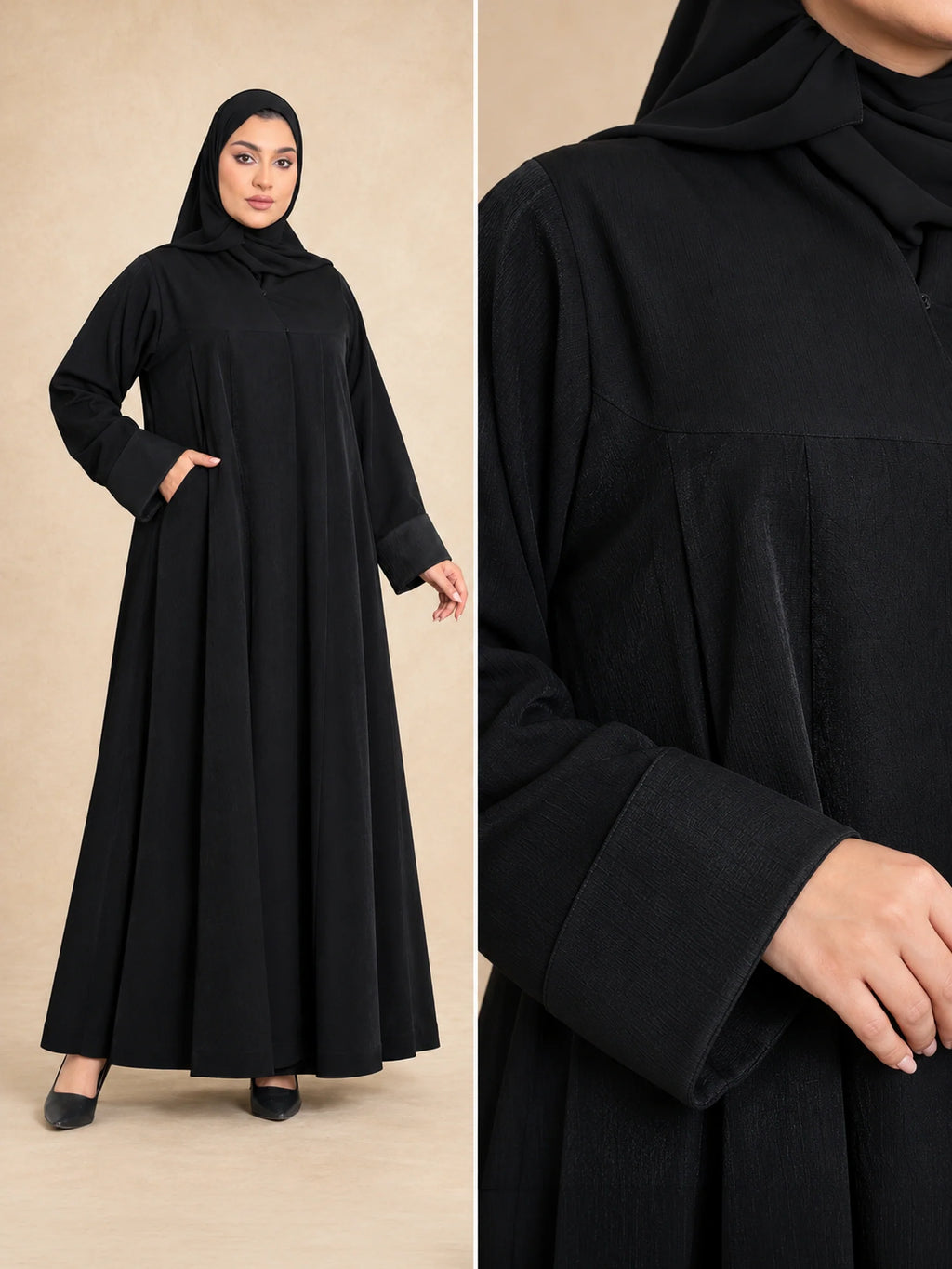 عباية رسمية بياقة عالية