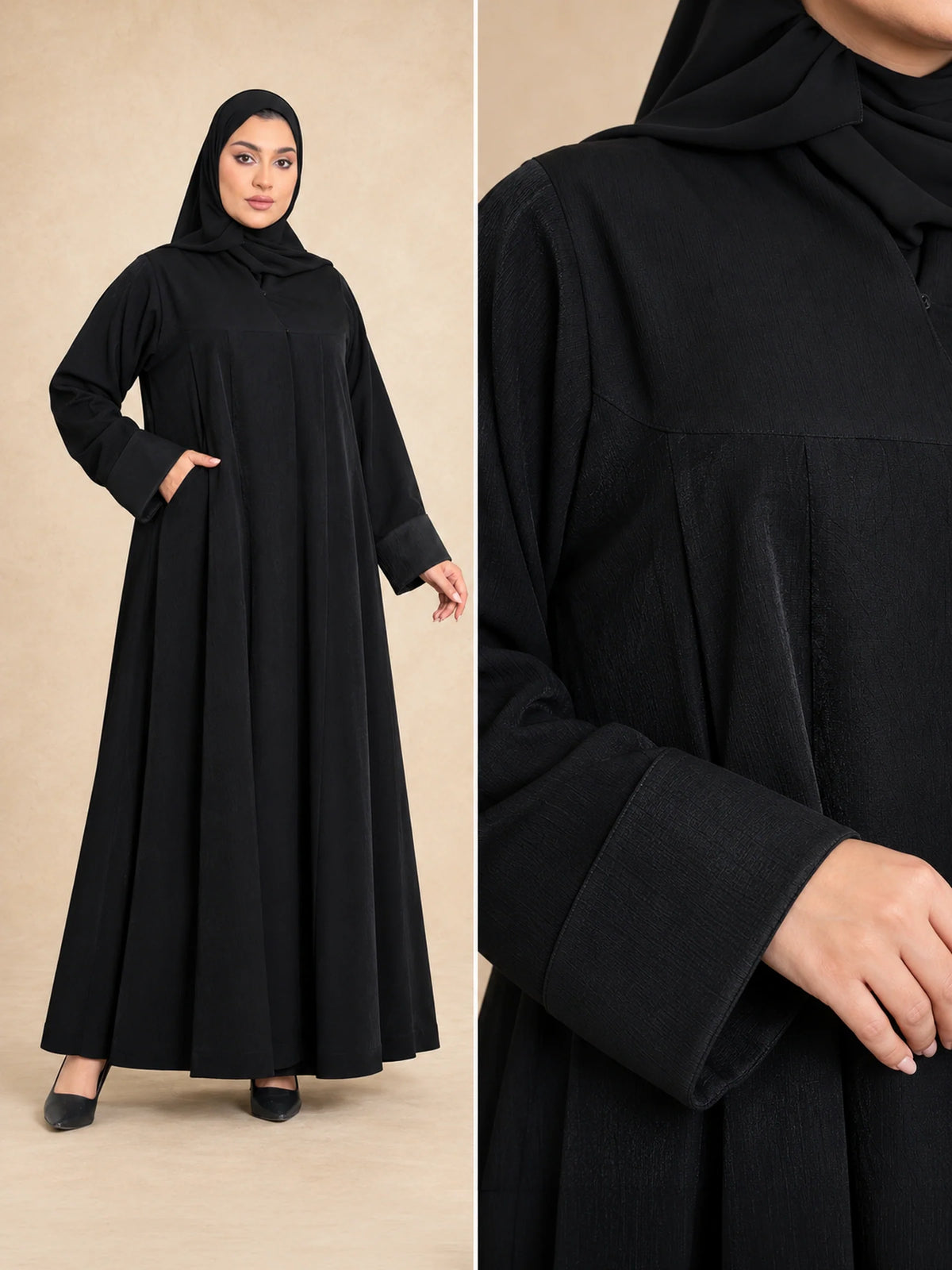 عباية رسمية بياقة عالية