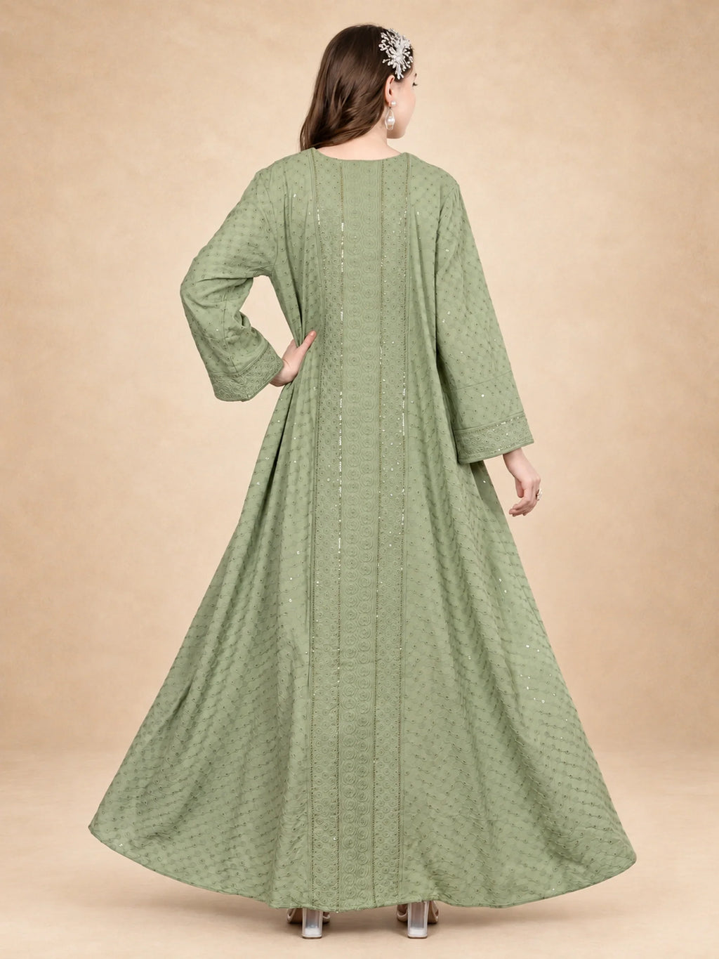 جلابية شيفلي مطرزة