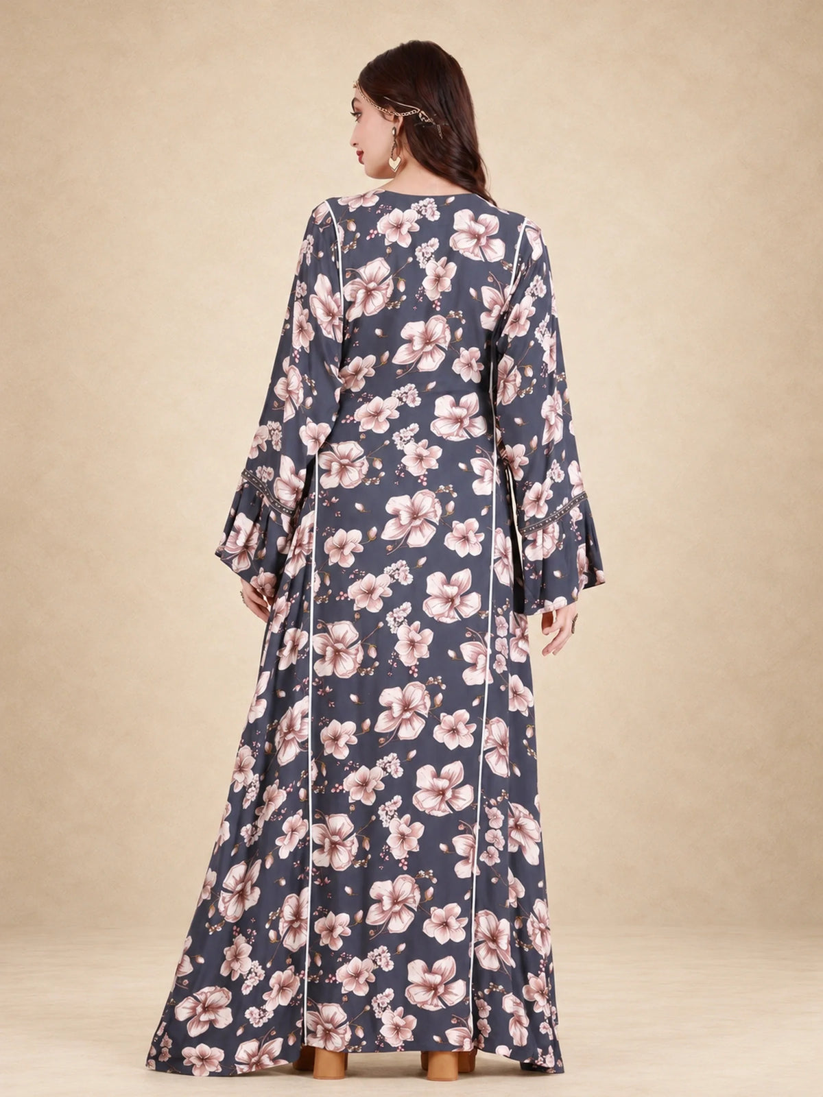 Cotton Rayon Floral Jalabiya