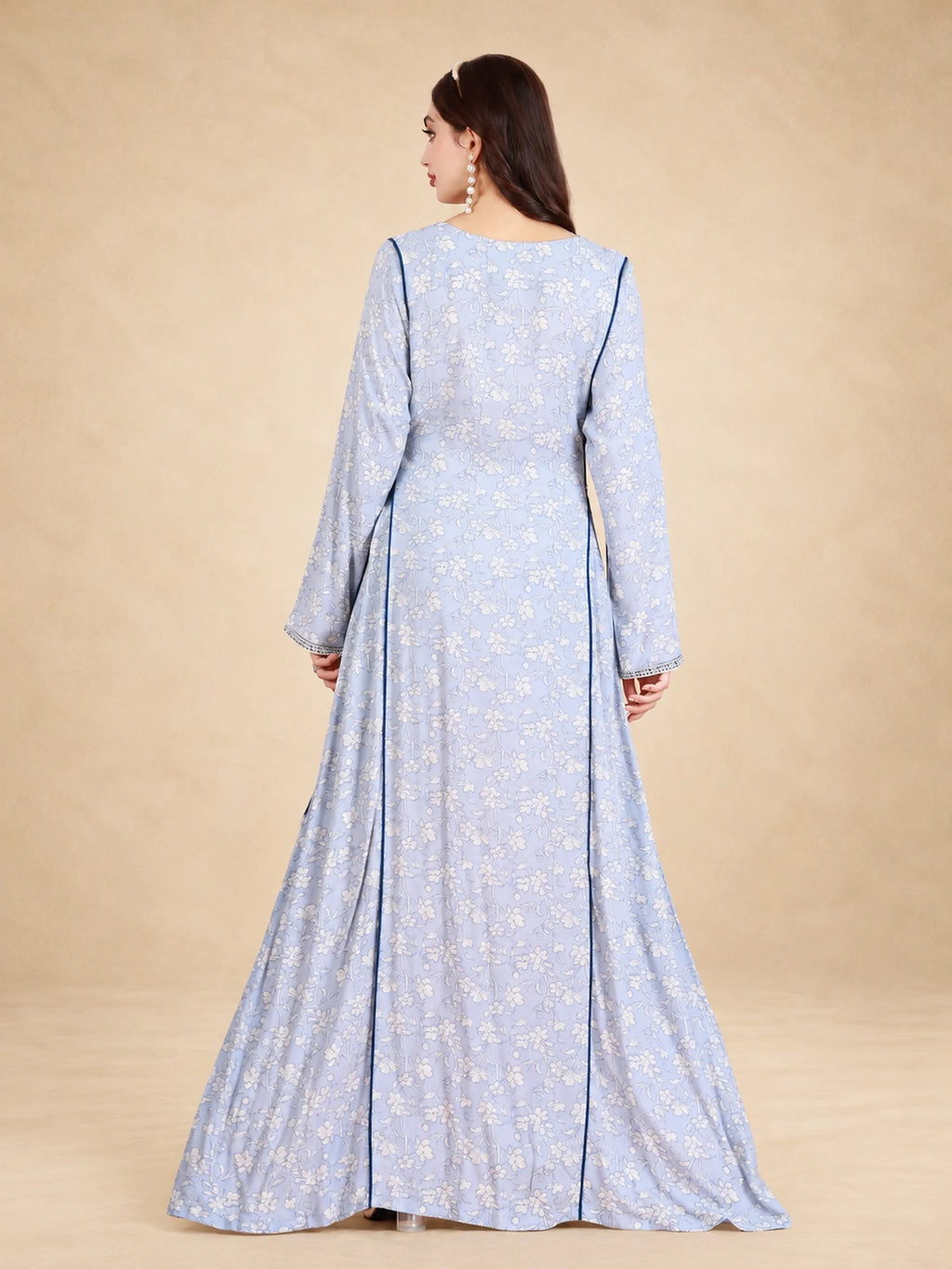 Cotton Rayon Floral Printed Jalabiya