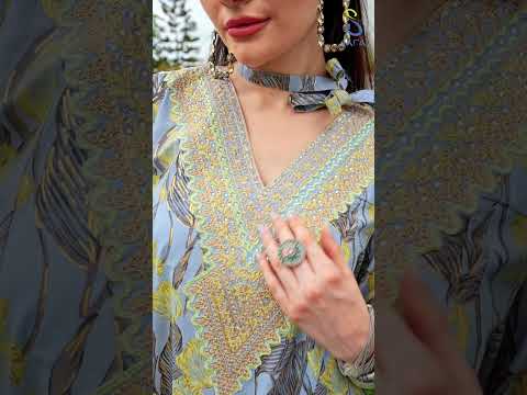 Cotton Flower Print Embroidery Jalabiya