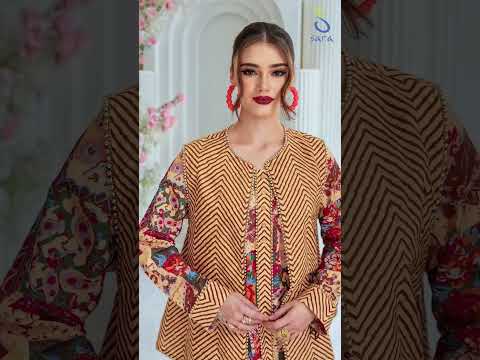 طقم جلابية قطن مطبوعة (2 قطعة)