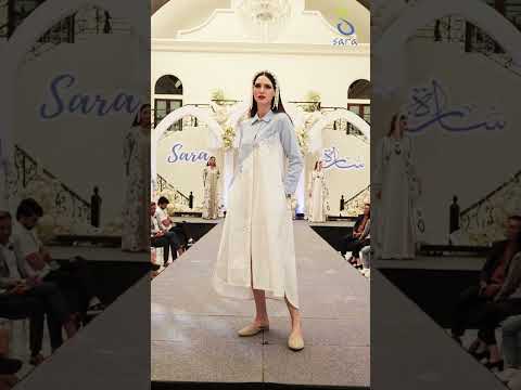 Cotton Collar Neck Ankle Length Jalabiya With Bead Work